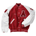 Juniors' Custom Wool Jacket w/ Leather Raglan Sleeves